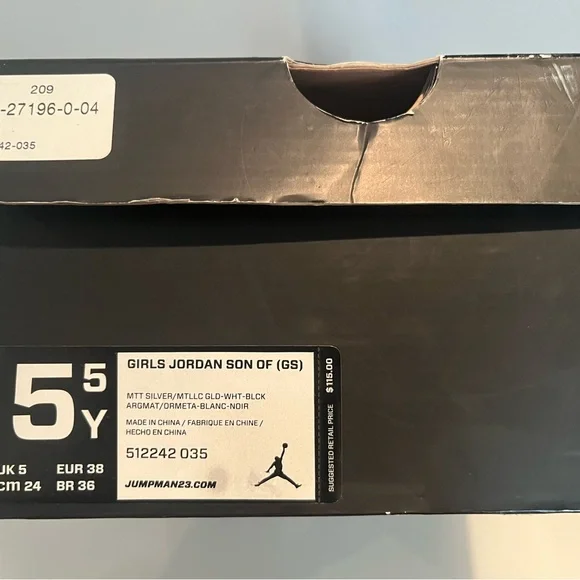 Air Jordan Gray and Black Sneakers - Picture 10 of 12